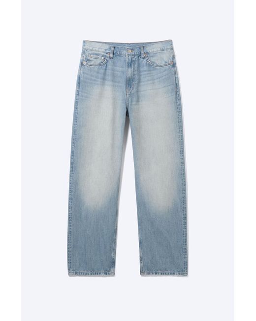Weekday Blue Galaxy Mid Rise Loose Straight Jeans for men