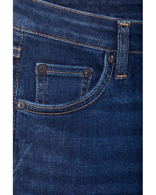 Weekday Blue Skinny Jeans Spare Mit Mittelhohem Bund