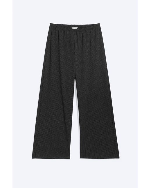 Weekday Black Low-Rise Pull-On Suiting Trousers