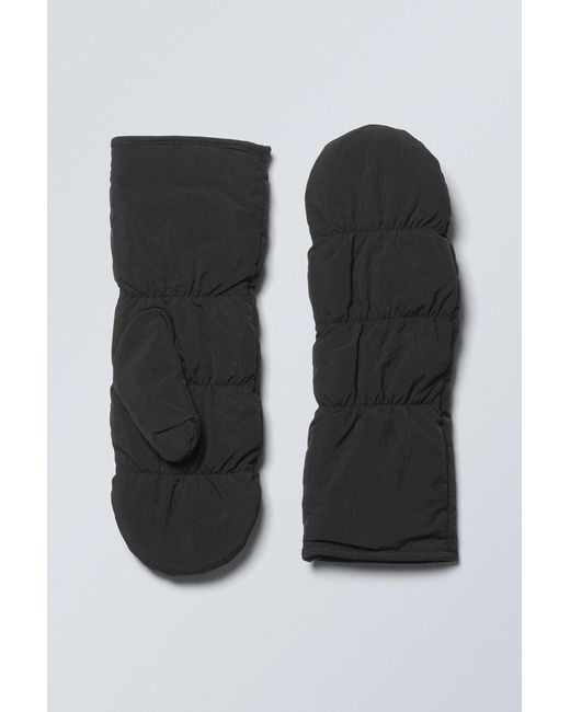 Weekday Padded Mittens in Black for Men | Lyst UK