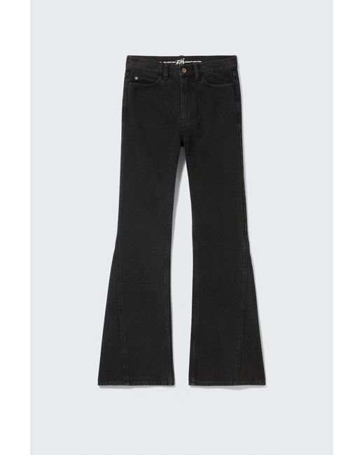 Cheap Monday Black Cm X Lb Boo Bootleg Washed Jeans for men