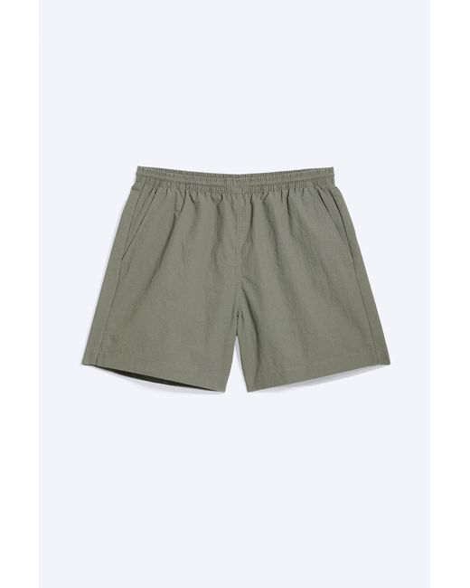 Weekday Green Ed Bleached Swim Shorts for men