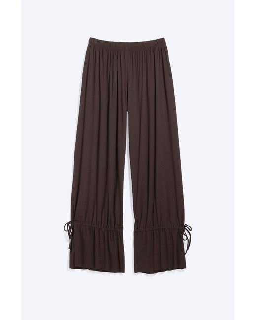 Monki Brown Jersey Balloon Trousers