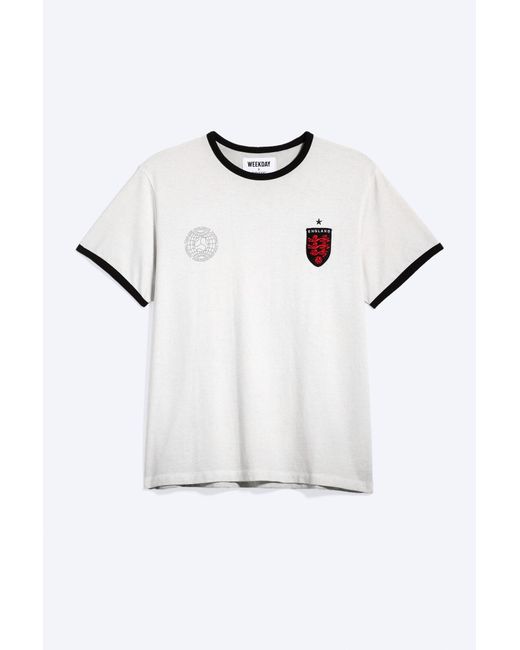 Weekday Blue Toffs Slim Fit Football Tee for men