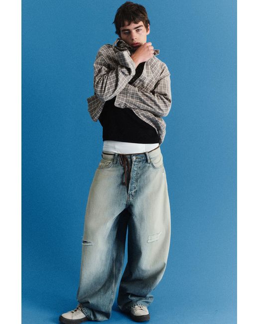 Weekday Multicolor Void Low Rise Loose Baggy Jeans for men