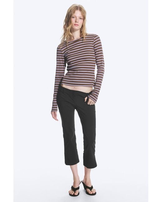 Monki Multicolor Tight Ribbed Long-Sleeve