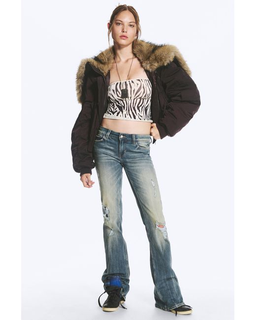 Cheap Monday Blue Booty Bei Low Rise Skinny Bootcut Jeans