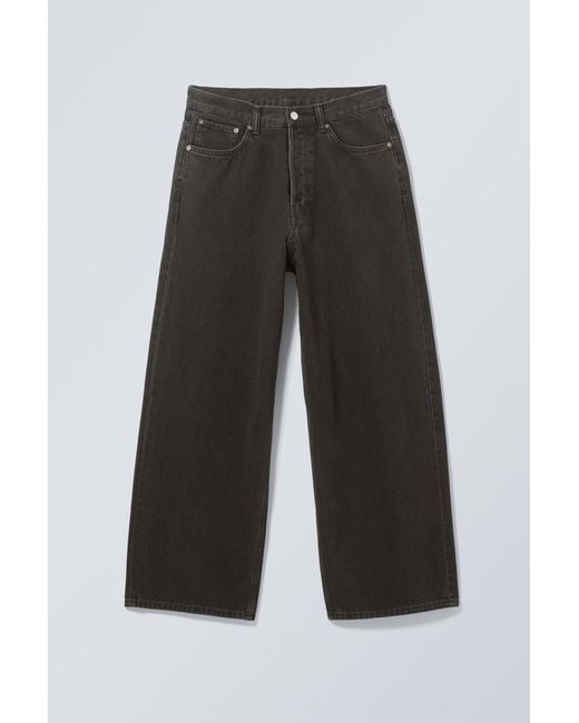 Weekday Black Astro Loose Baggy Leg Jeans for men