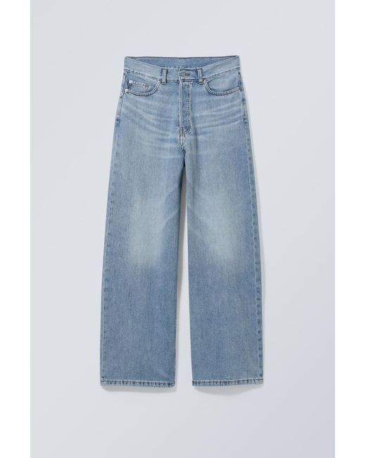 Weekday Blue Astro Loose Baggy Jeans