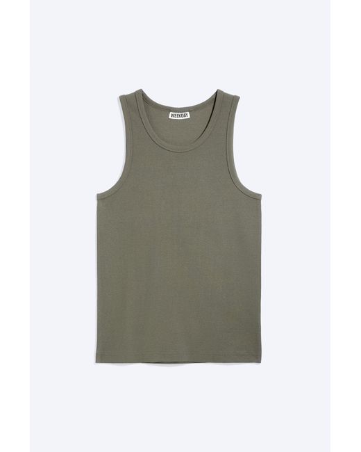 Weekday Multicolor Classic Ribbed Tank Top for men