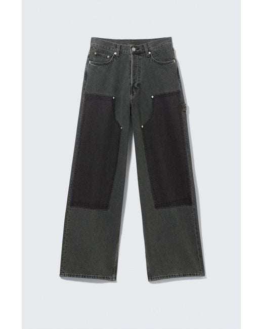 Weekday Blue Astro Loose Baggy Carpenter Jeans for men