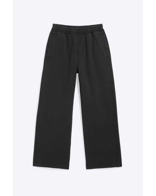 Weekday Black Loose Heavyweight Cotton Sweatpants for men