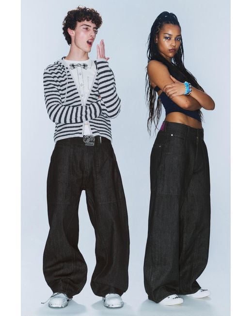 Cheap Monday Black Dunno Low Rise Loose Barrel Jeans
