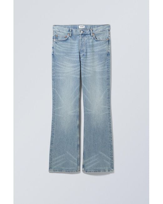 Weekday Blue Motion Slim Bootcut Jeans for men