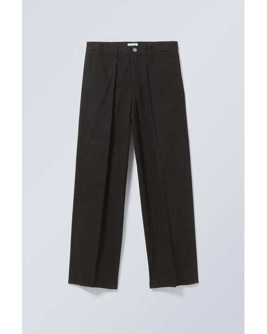 Weekday Black Astro Loose Trousers for men