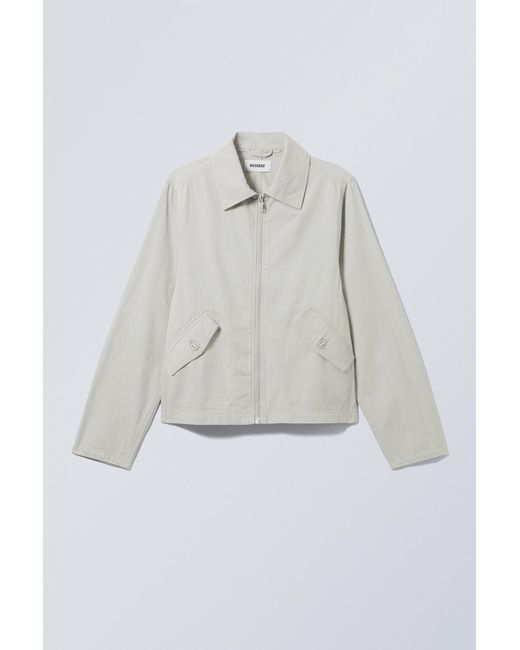 Weekday Gray Regular Linen Blend Jacket for men