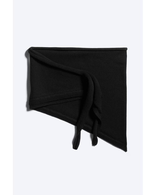 Weekday Black Knitted Triangle Scarf