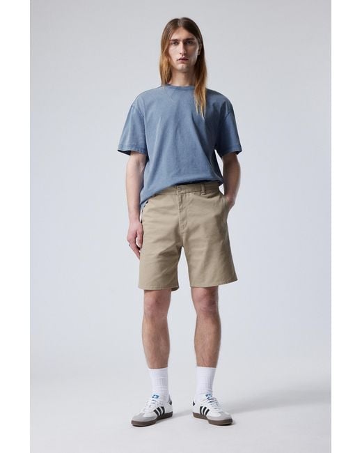 Weekday Blue Joel Relaxed Chino Shorts for men