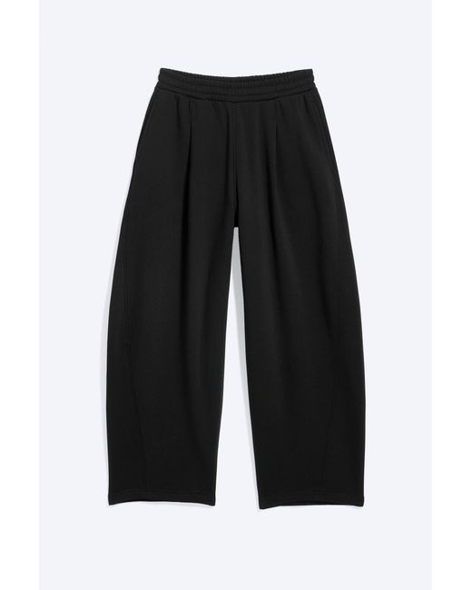 Weekday Black Loose Pleated Sweatpants for men