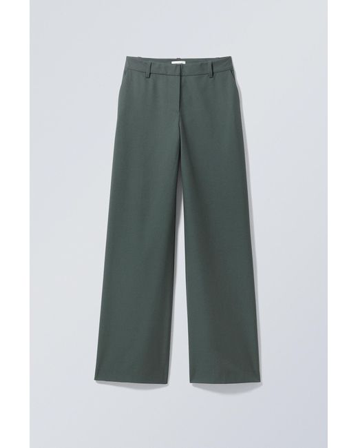 Weekday Green Riley Trousers