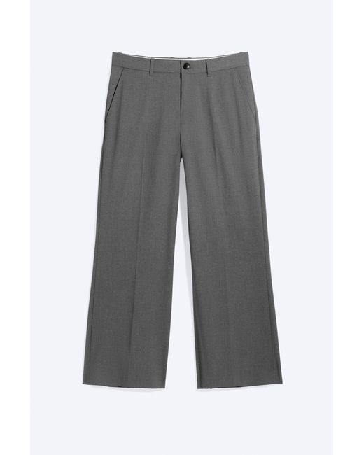 Weekday Gray Moe Trousers Relaxed Fit Low Waist for men