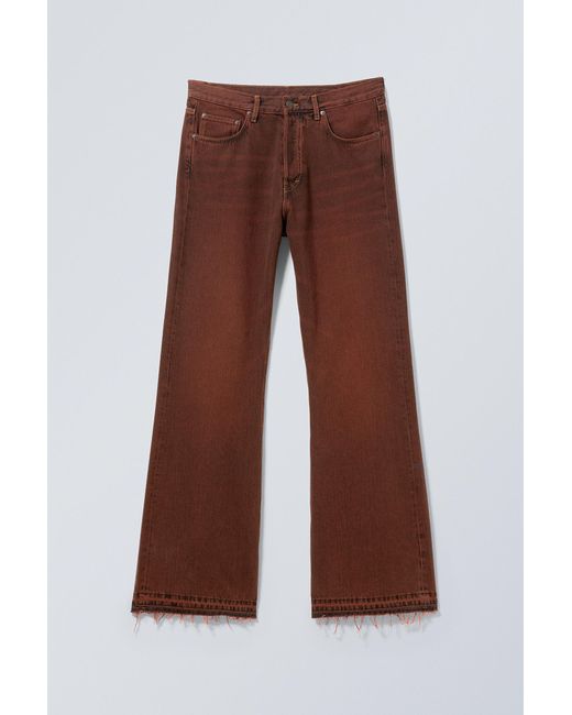 Weekday Brown Time Loose Bootcut Jeans for men