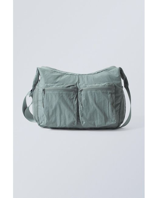 Weekday Blue Pocket Crossbody Bag for men