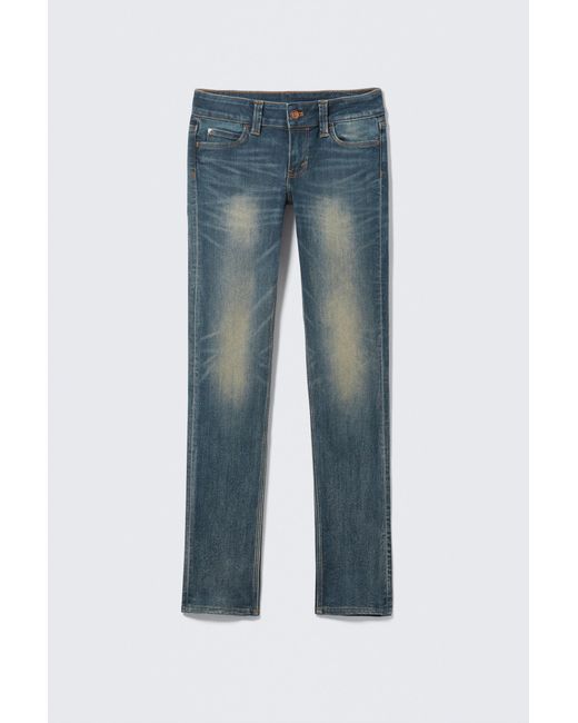 Cheap Monday Blue Sleezie Low Rise Skinny Jeans