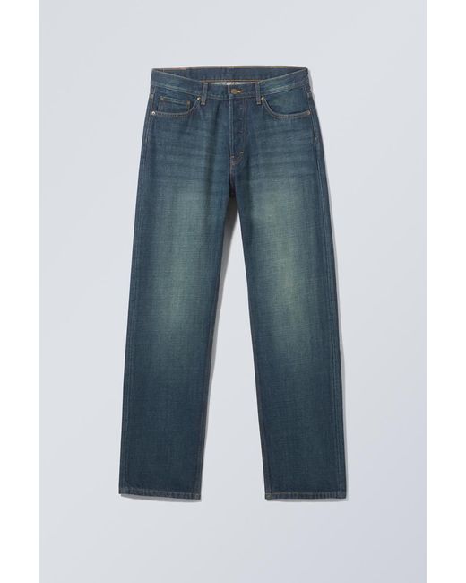 Weekday Gerade Jeans Space Mit Lockerer Passform in Blue für Herren