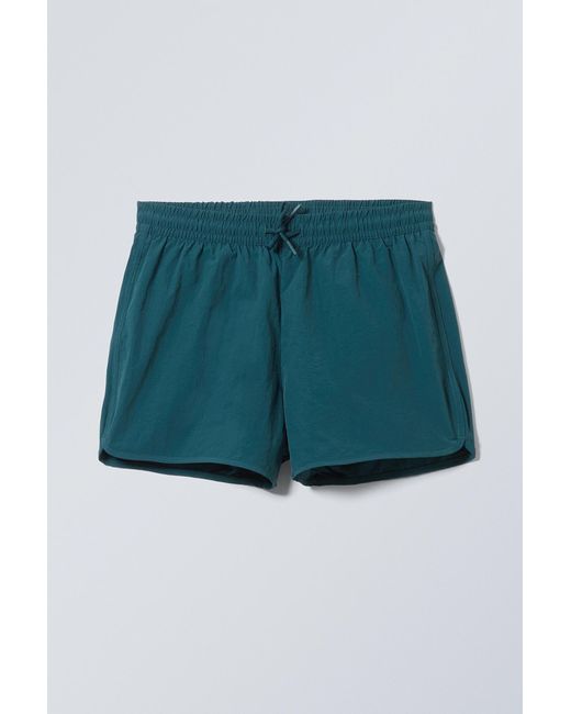 Weekday Multicolor Tan Structure Swim Shorts for men