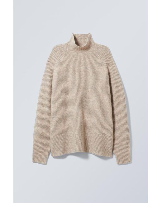 Weekday Natural Lainey Turtleneck