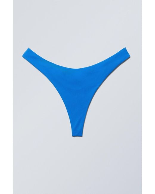 Weekday Blue Thong Bikini Bottoms