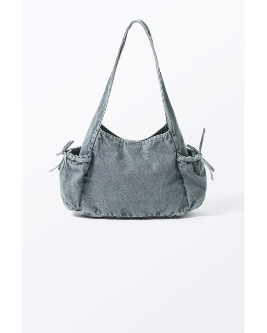 Monki Blue Rectangular Shoulder Bag
