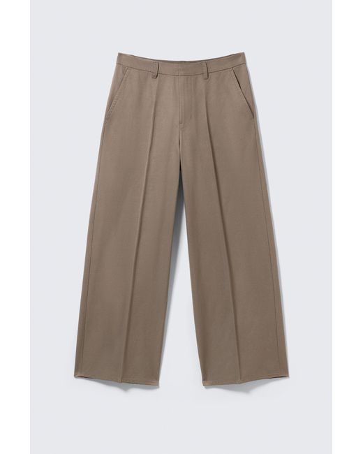Weekday White Emil Loose Fit Chino Trousers for men