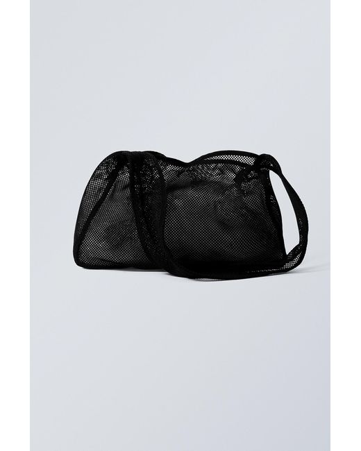 Weekday Black Net Shoulder Bag
