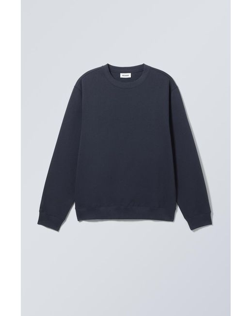 Weekday Blue Standard Midweight Sweatshirt for men