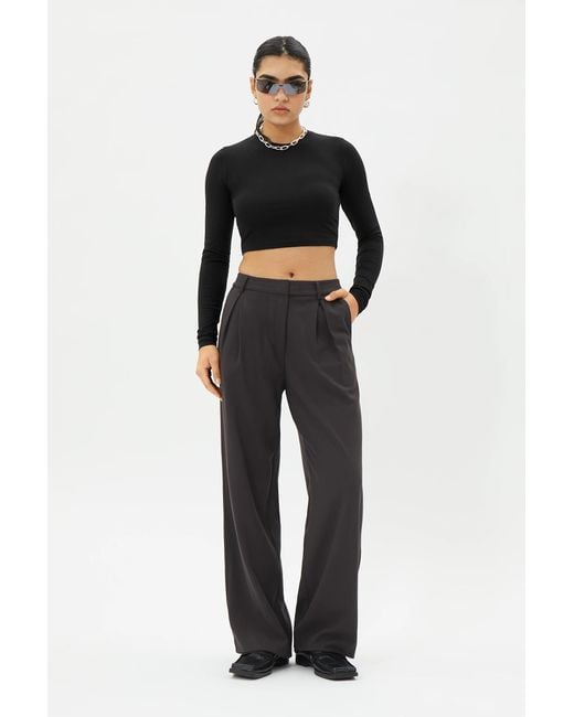 Weekday Lilah Linen Mix Trousers in 