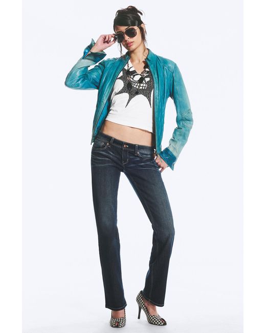 Cheap Monday Blue Riot Low Rise Slim Fit Bootcut Jeans
