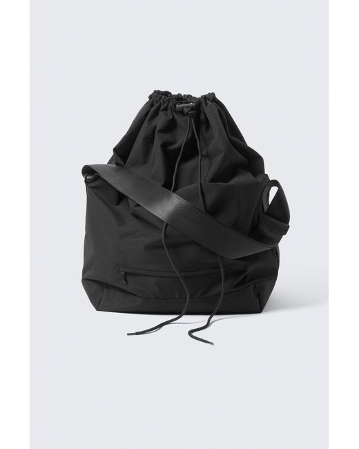 Weekday Black Drawstring Crossbody Bag