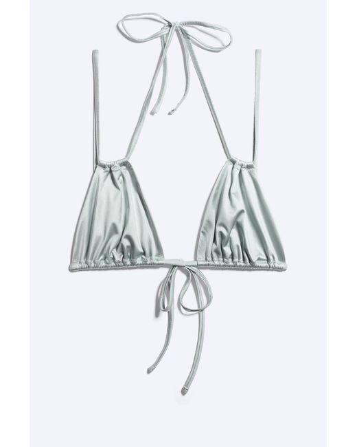 Weekday White Triangle Bikini Top