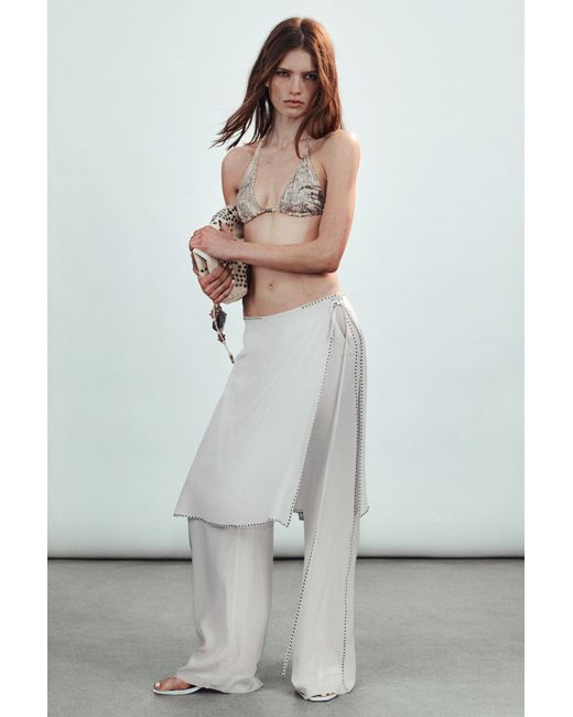Weekday Gray Creature Triangle Bikini Top