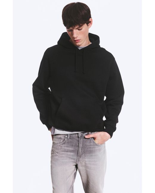 Weekday Black Classic Hoodie for men