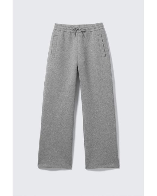 Weekday Gray Loose Fit Scuba Sweatpants for men