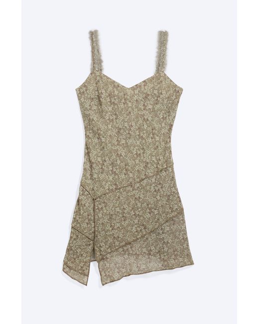 Monki Multicolor Asymmetric Slip Dress