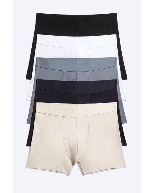 Weekday Black 5-Pack Cotton Boxer Briefs for men