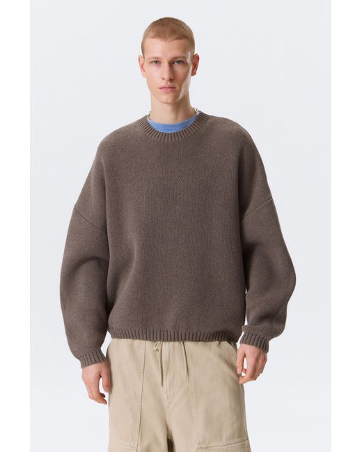 Weekday Multicolor Oversized Heavyweight Cotton Sweater for men