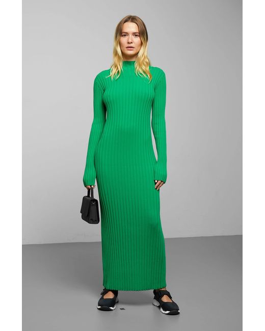 Weekday Green Nicola Knitted Dress