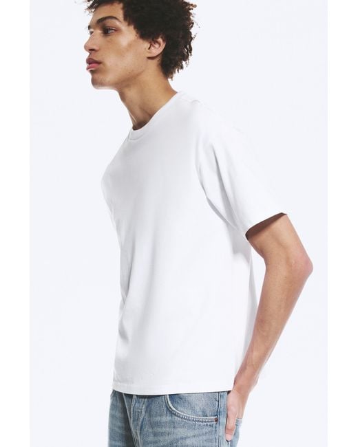 Weekday White Great Boxy Heavyweight T-shirt for men