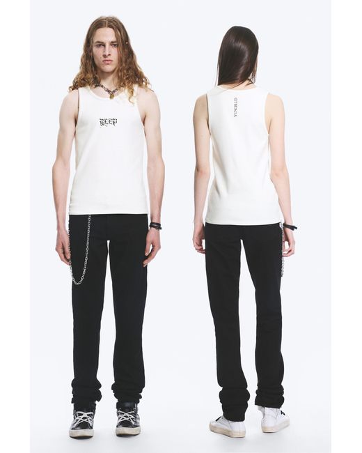 Weekday White Yungblud Printed Tank Top for men