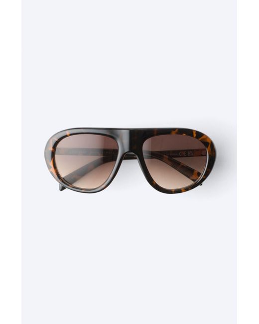 Weekday Black Aviator Sunglasses for men